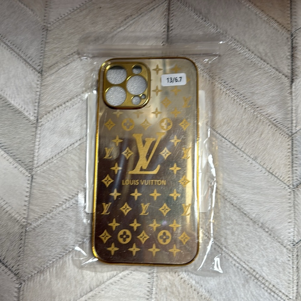 Louis Vuitton Gold Phone Case